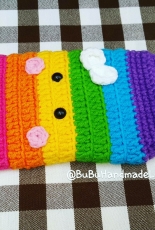 Yarn Cell Phone Case - Rainbow