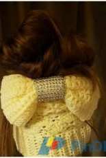 Crochet By Claire M- Claire Morgan- Big Bow Messy Bun Hat