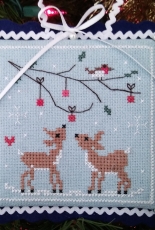Two Deer - Part of Noel Nostalgique Pattern