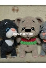 Anpilogova Anastasia - Bear Bunny Cat -Russian