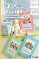 Celebrate in Stripes by Joanne Sanderson from Cross Stitcher 213 XSD