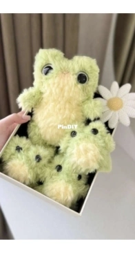 Daria Plush Toys / Dariaplush.Toys - Little Frog and the Tadpoles - Лягушонок и малыши - Russian