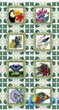 Chatelaine Rainforest Quilt (scanned)