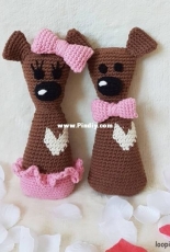 Loopingly Made - Heart Teddy - Free