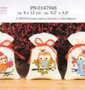 Vervaco PN-0147948 - Christmas Littles Owls