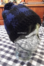 Blue plaid hat