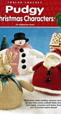 Annies Attic - 871612 - Pudgy Christmas Characters