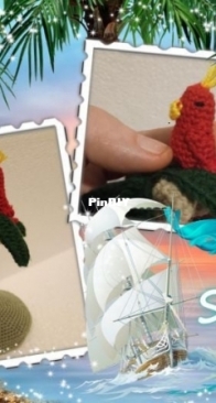 palm tree with parrot