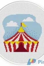 Daily Cross Stitch - Circus Tent