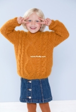 Dale Gull 395-13 Aurora Kids safrangul by Line Langmo by House of Yarn – Norwegian – free