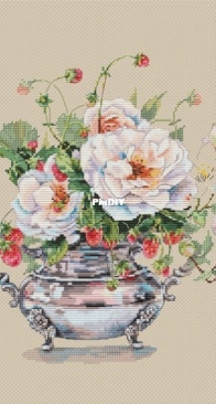 Ameli Stitch - Tea Roses and Strawberries by Anna Smith/Kuznetsova
