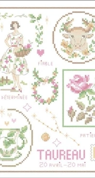 Les Brodeuses Parisiennes – LBP - Collection Signes du Zodiaque : Taureau XSD + PCS