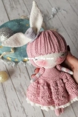 Crochet Confetti Shop - Irina Moilova - Doll Bunny Marshmallow