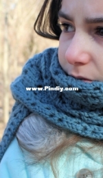 Bluebells Scarf by Rachel Borello Carroll-Free
