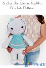 Bunnies and Yarn -Michelle Alvarez -Sophie the Easter Rabbit