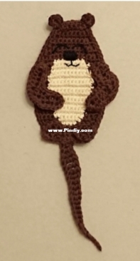 Murm Craft - Marita Isokallio - Otter Bookmark - Saukko-kirjanmerkki - Finnish - Free
