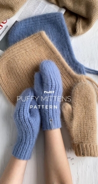 Puffy Mittens by Anastasiya Priyma - Russian
