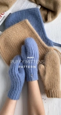 Puffy Mittens by Anastasiya Priyma - Russian