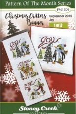 Stoney Creek Pattern Of The Month Series Christmas Critters Banner PM1601 September 2019 - Joy - 1 of 3