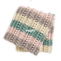 Yarnspirations - The Crochet Crowd - Michael Sellick - Study of Puff Dessert Blanket  - Free