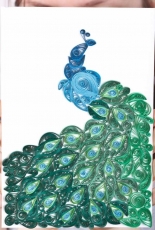 My quilled peacock