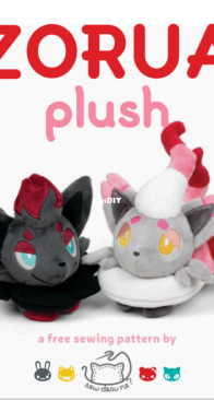 Sew Desu Ne? - Choly Knight - Zorua Plush Sewing Pattern - Free
