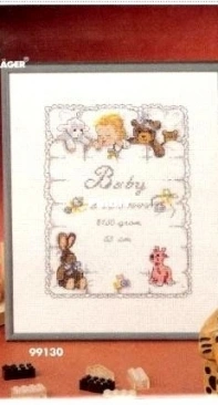 Oehlenschlager Design OOE 99130 Baby Birth Announcement XSD + PCS