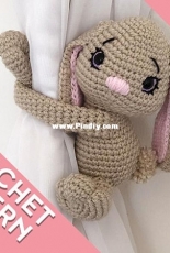Nice and Cosee - Victoria McDermott - Bunny Rabbit curtain tie back - English