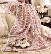 Leisure Arts 800825 - Michael Cates - Rose Garden Trellis Afghan