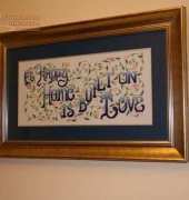 A Happy Home is built on Love from Simply Cross Stitch Magazine