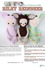 A Bit Of Whimsy Dolls- Riley Reindeer