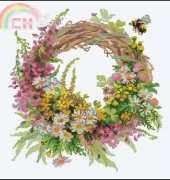Riolis 1456 Wreath with Fireweed