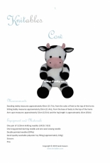 Knitables - Cow by Sarah Gasson