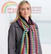 Patons-Multi-colored scarf