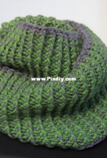 Twisted Rib Cowl by Irina Pi-Free