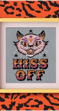 Hiss Off by Emma Congdon from Cross Stitch with Cattitude PCS + XSD