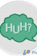 Daily Cross Stitch - Speech Bubble