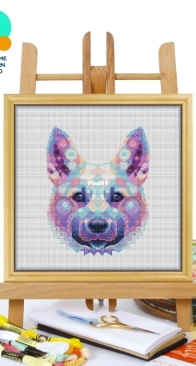Awesome Pattern Studio - CS2305 - Mandala Norwegian Buhund XSD