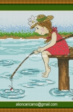 Alionca Ricamo - A Fishing Lady - Virpi Pekkala