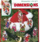 Dimensions 8488 Santa Collection Ornaments