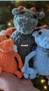 Freaky Tiki Crochet - Ashley Kirkey - Leggy Dragon - Free