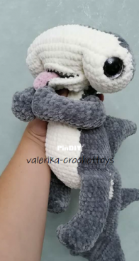 Valerika crochettoys - Valeria Barteneva - Валерия Бартенева - Baby Shark - Акуленыш  - Russian