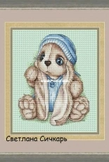 Bunny in Blue Hat by Svetlana Sichkar