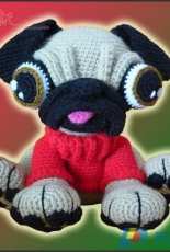 Delicious Crochet - Paola Navarro - Barry the Pug - Spanish