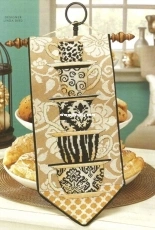 Coffee Cup Bell Pull from Cross Stitch and Needlework Spring 2016