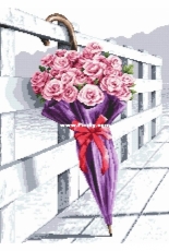 Coricamo HP10210 - Umbrella of Blooming Roses