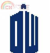 doctor who tardis graph for pillow