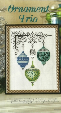 Ornament Trio by Marie Barber from Just Cross Stitch November/December 2012 PCS10