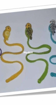 CRGift -Irina and Anna Sunny - Budgie Bookmark