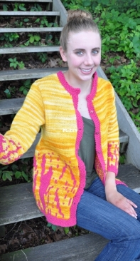 Morning Glory Sweater Coat by Elizabeth Kay Booth-Free